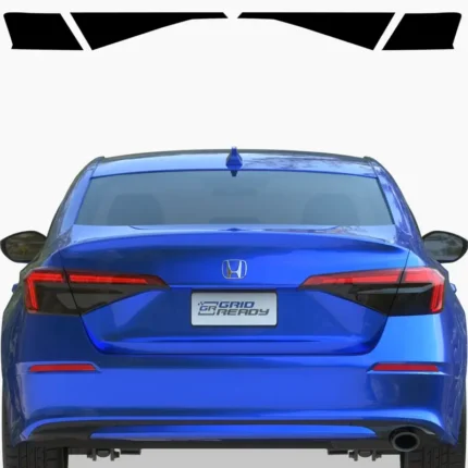 A Honda Civic sedan with tinted taillights.