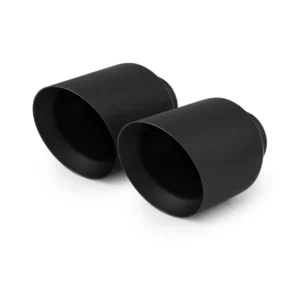 Pair of ceramic-coated black 5-inch exhaust tips for the 2017-2023 V8 Dodge Charger