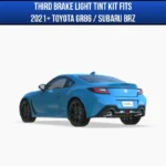 Black overlays for the third brake light fit 2021, 2022, 2023, 2024 and 2025 Toyota GR86 model years.