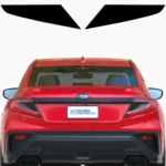 A 2022-2025 Subaru WRX with black tail light tint.