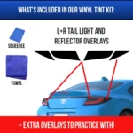 A complete tint kit for both the side and the rear of the GR86 tail lights.